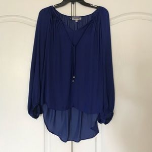 Cobalt Blue Jennifer Lopez Tunic Top